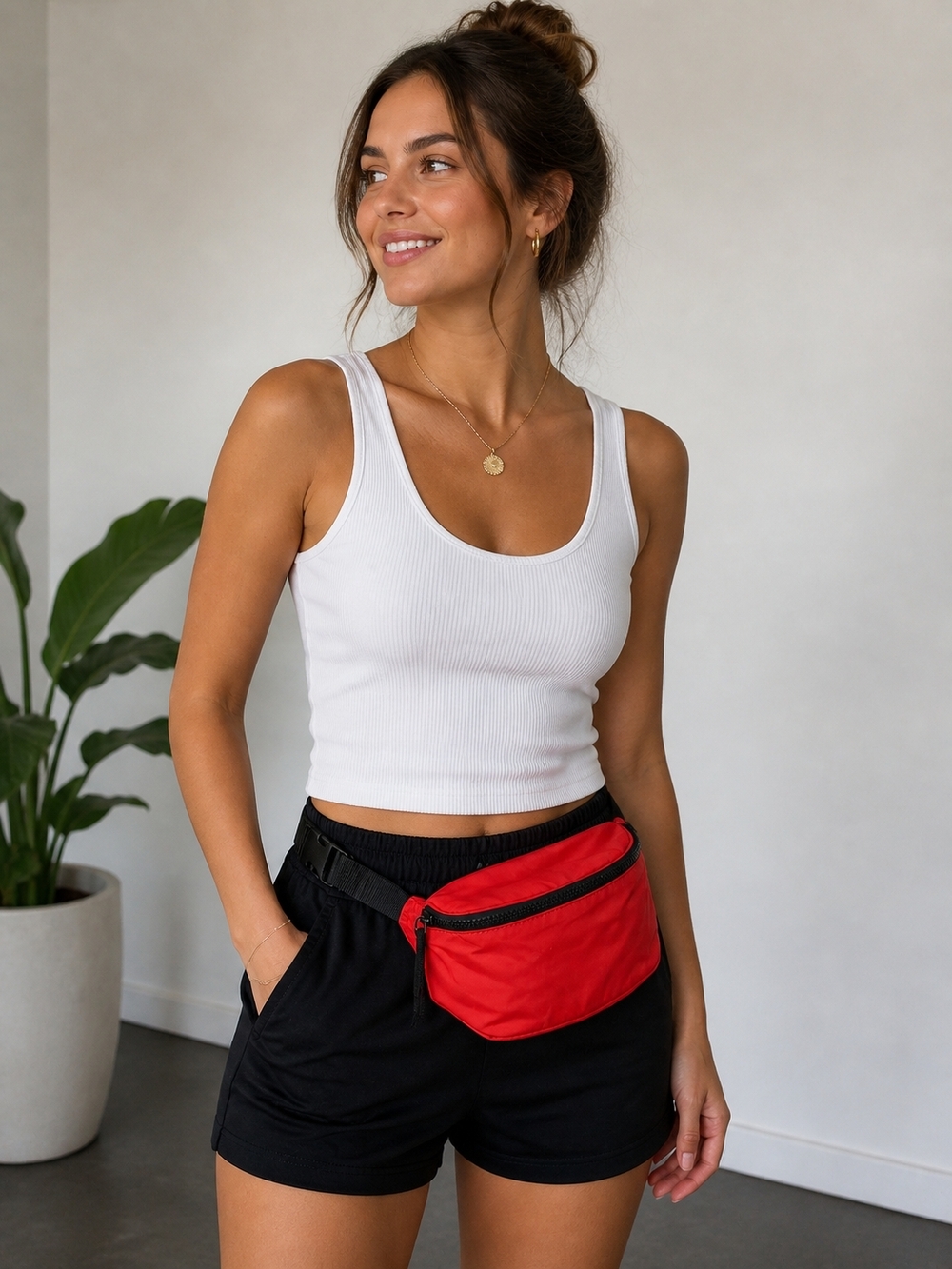 Nordstrom Red Travel Waist Fanny Pack - NWT